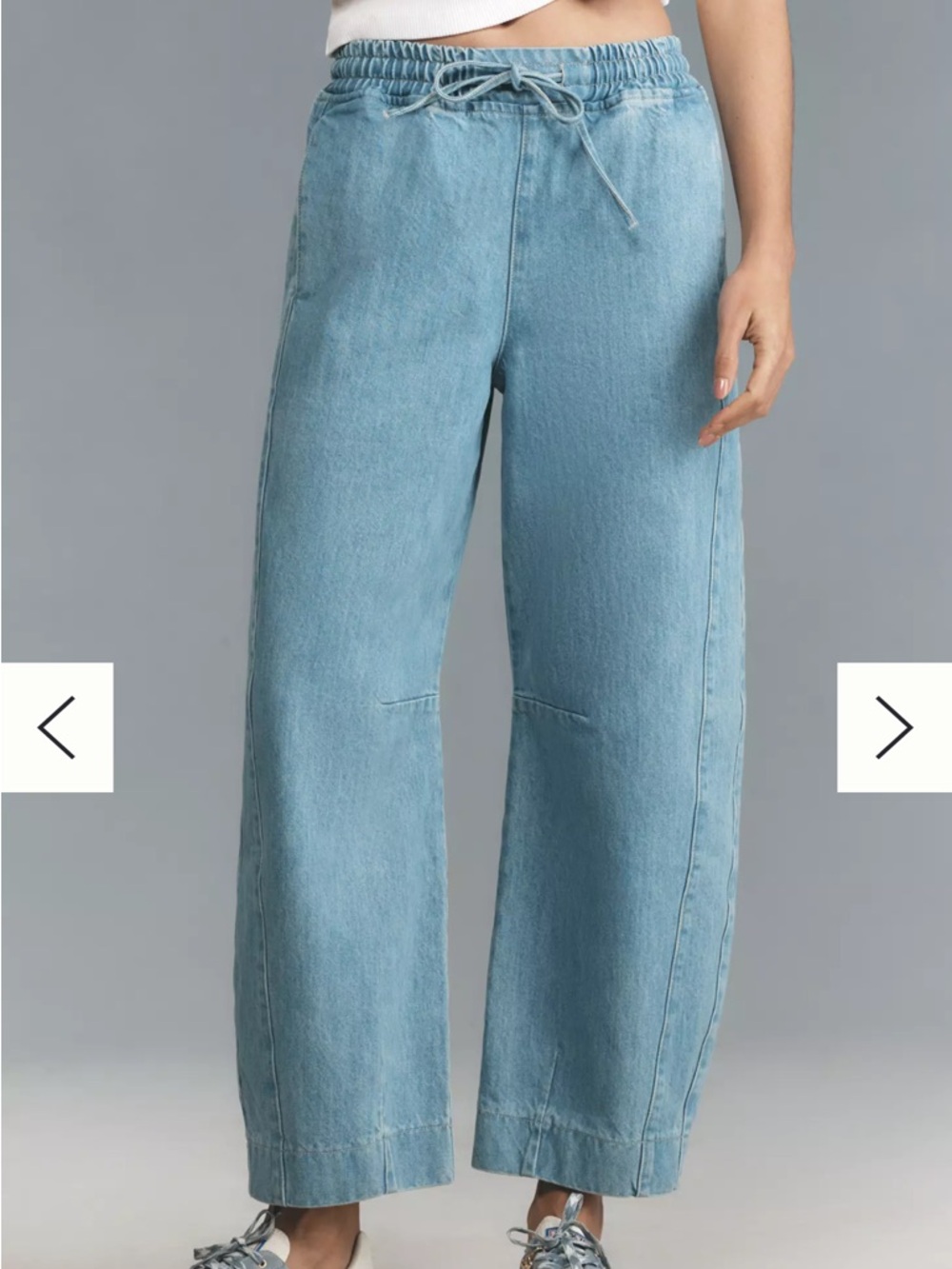 Damson Madder Felix pull on barrel jeans UK 10 / US 6